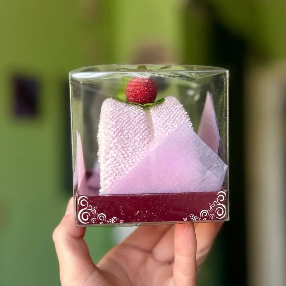 Dainty Cotton Made Dessert Roll Fruit Top Accent Towel
